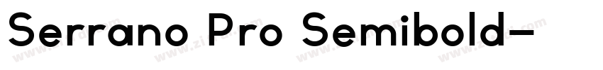 Serrano Pro Semibold字体转换